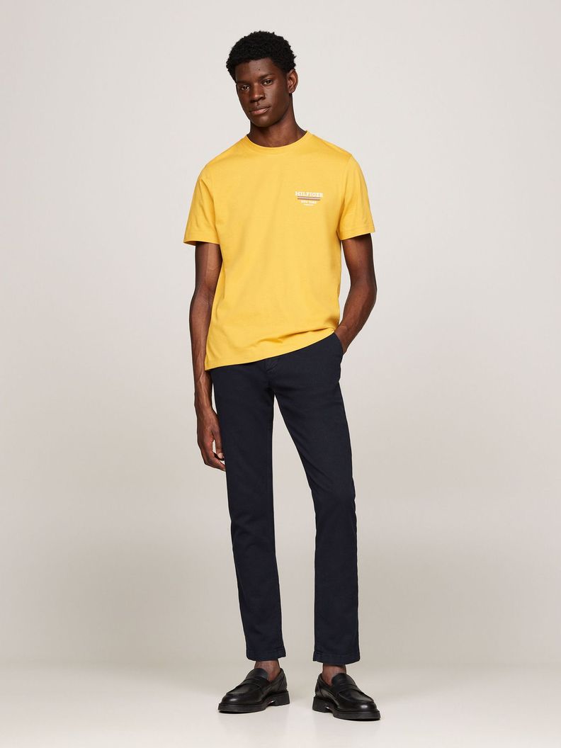 Polera Global Stripe Con Logo Amarillo Tommy Hilfiger-1