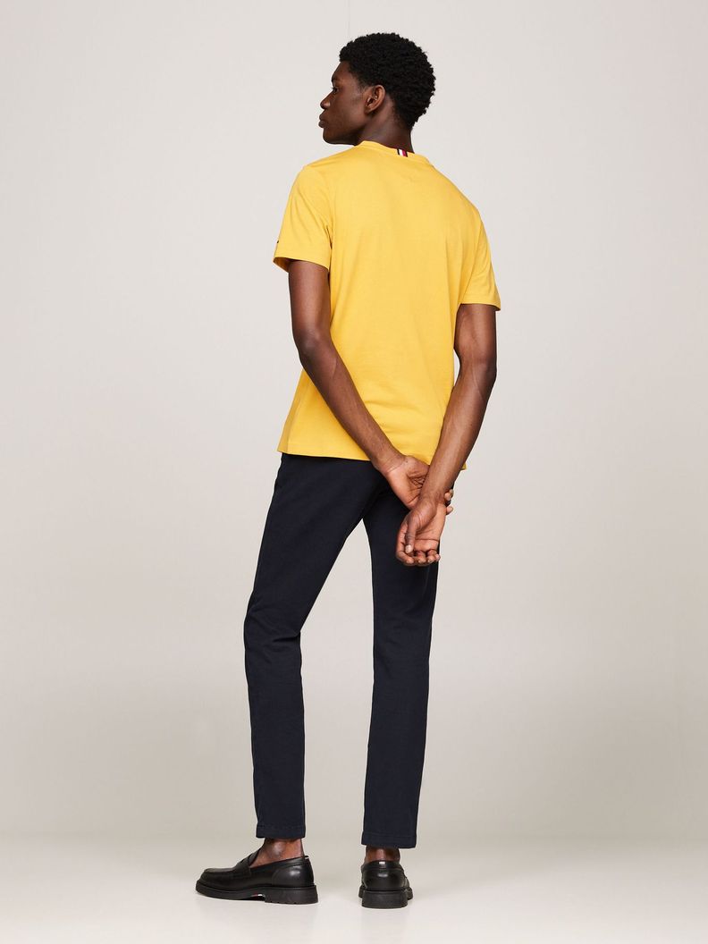 Polera Global Stripe Con Logo Amarillo Tommy Hilfiger-2