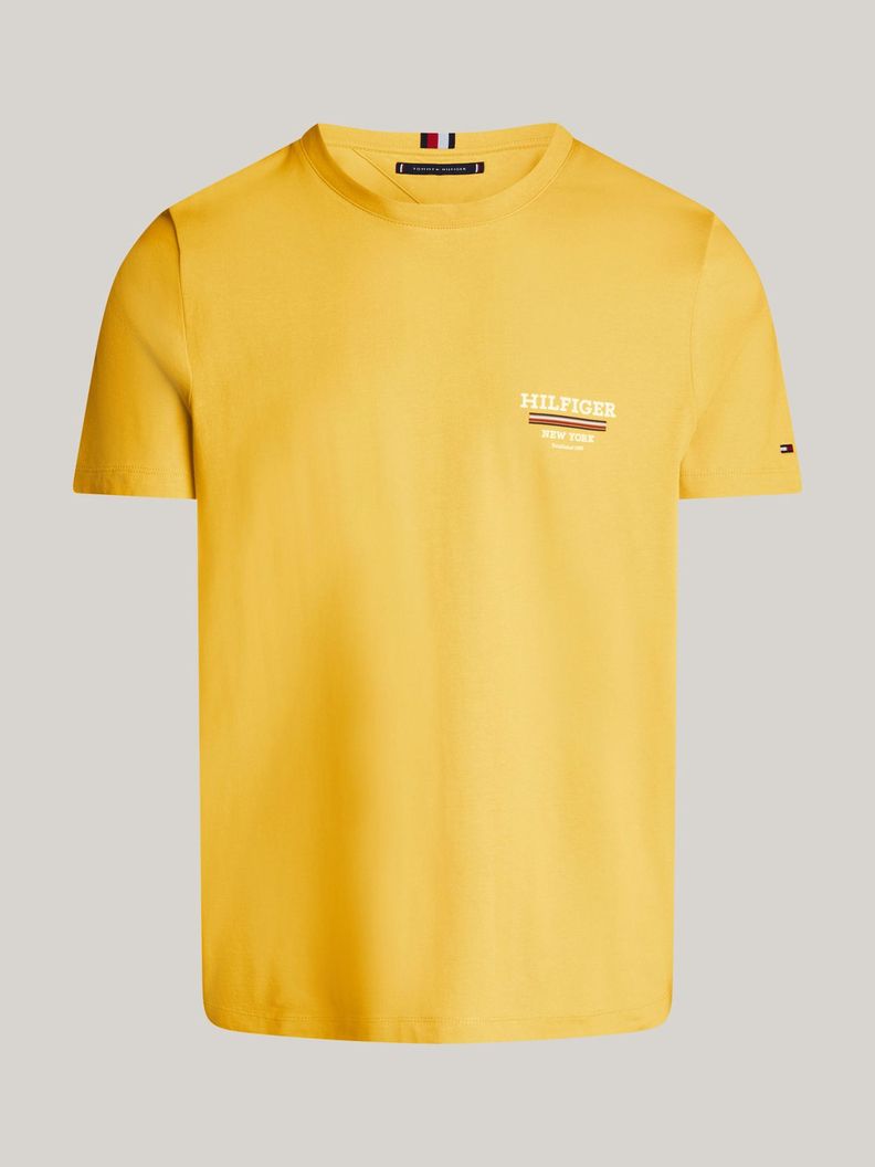 Polera Global Stripe Con Logo Amarillo Tommy Hilfiger-5