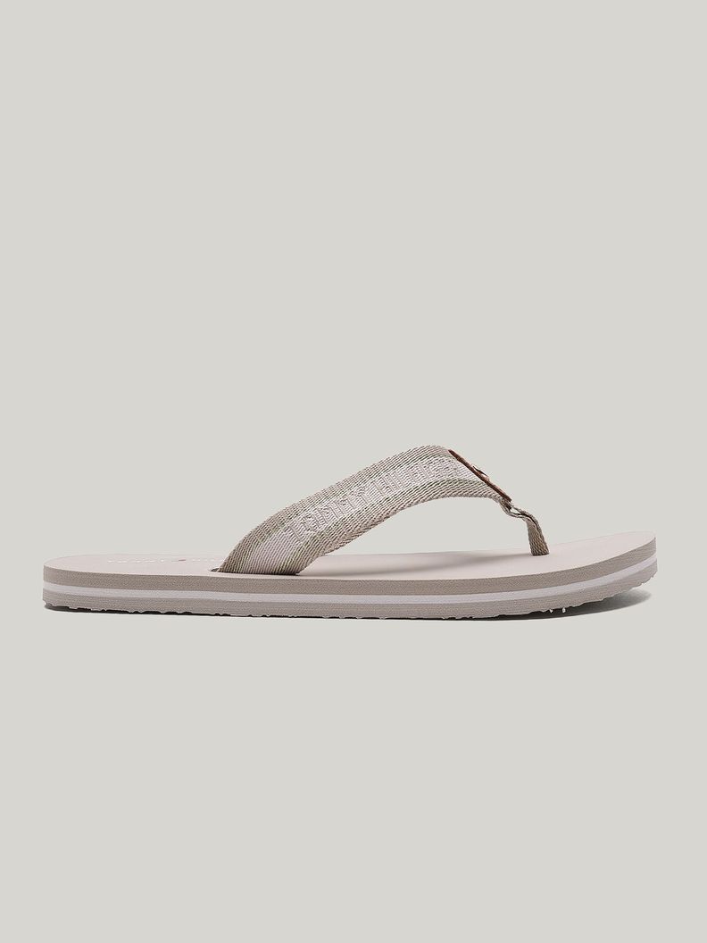Sandalias Planas Con Logo Verde Tommy Hilfiger-4