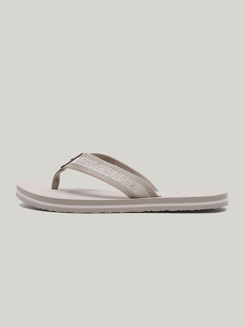 Sandalias Planas Con Logo Verde Tommy Hilfiger-5