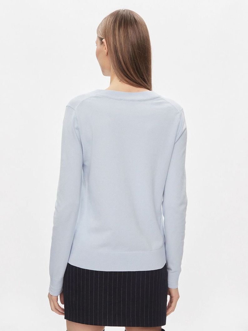 Sweater Solid V-Neck Celeste Tommy Hilfiger-2