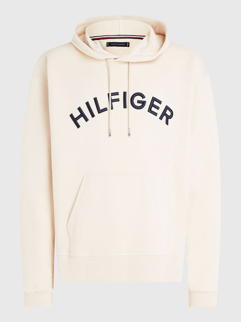 Polerón Sport Hoodie Logo Arqueado Beige Tommy Hilfiger-4