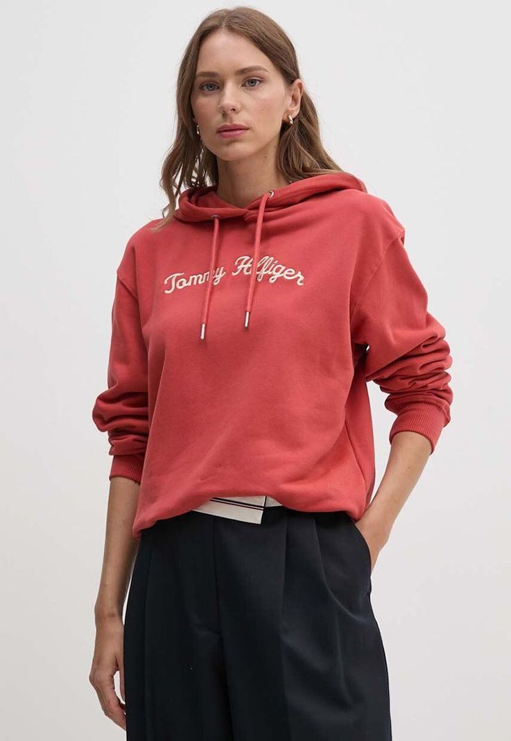 Polerón Hoodie Bordado Rojo XMO Tommy Hilfiger-0