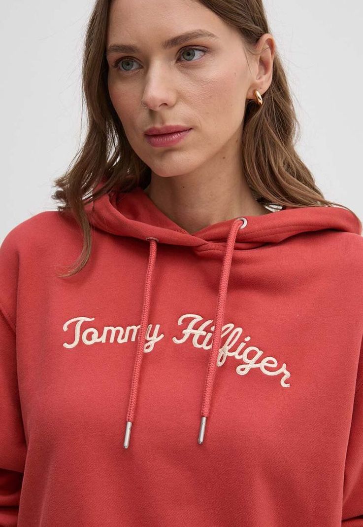 Polerón Hoodie Bordado Rojo XMO Tommy Hilfiger-3