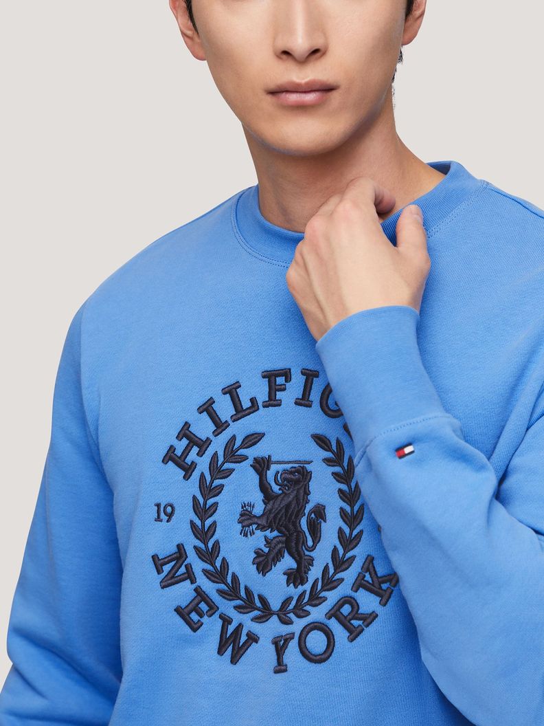 POLERÓN I CREST LOGO CELESTE TOMMY HILFIGER-3