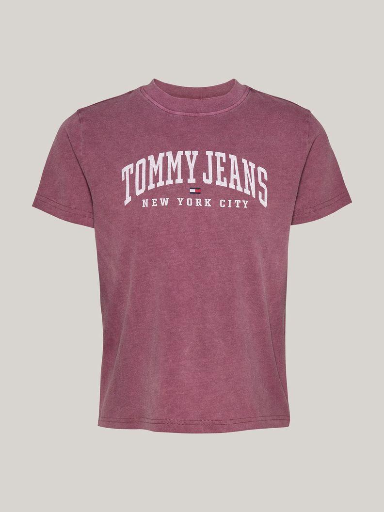 Polera Varsity Con Logo Burdeo Tommy Hilfiger-4