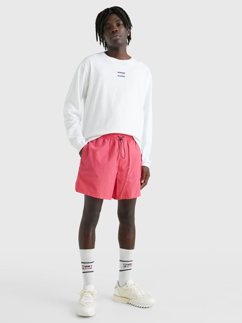 Polera Relaxed Universitaria Blanco Tommy Jeans-1