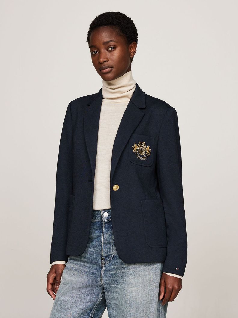 Blazer Heritage Crest Slim Fit Azul Tommy Hilfiger-0