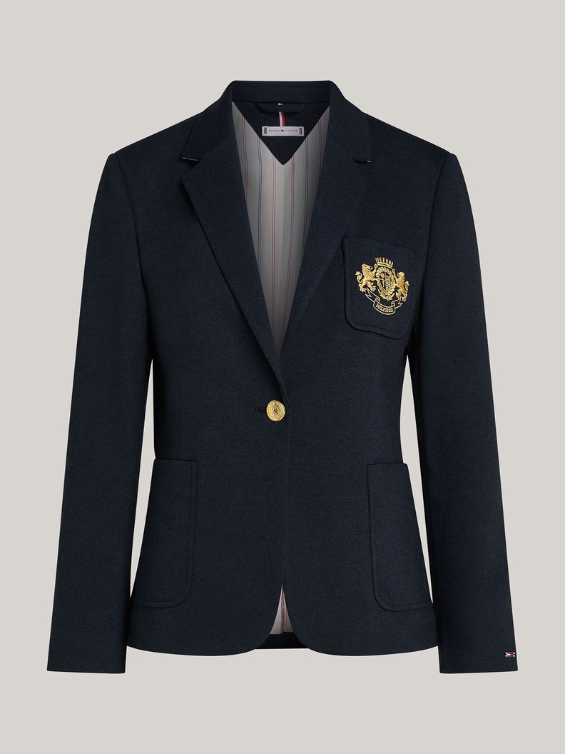 Blazer Heritage Crest Slim Fit Azul Tommy Hilfiger-4