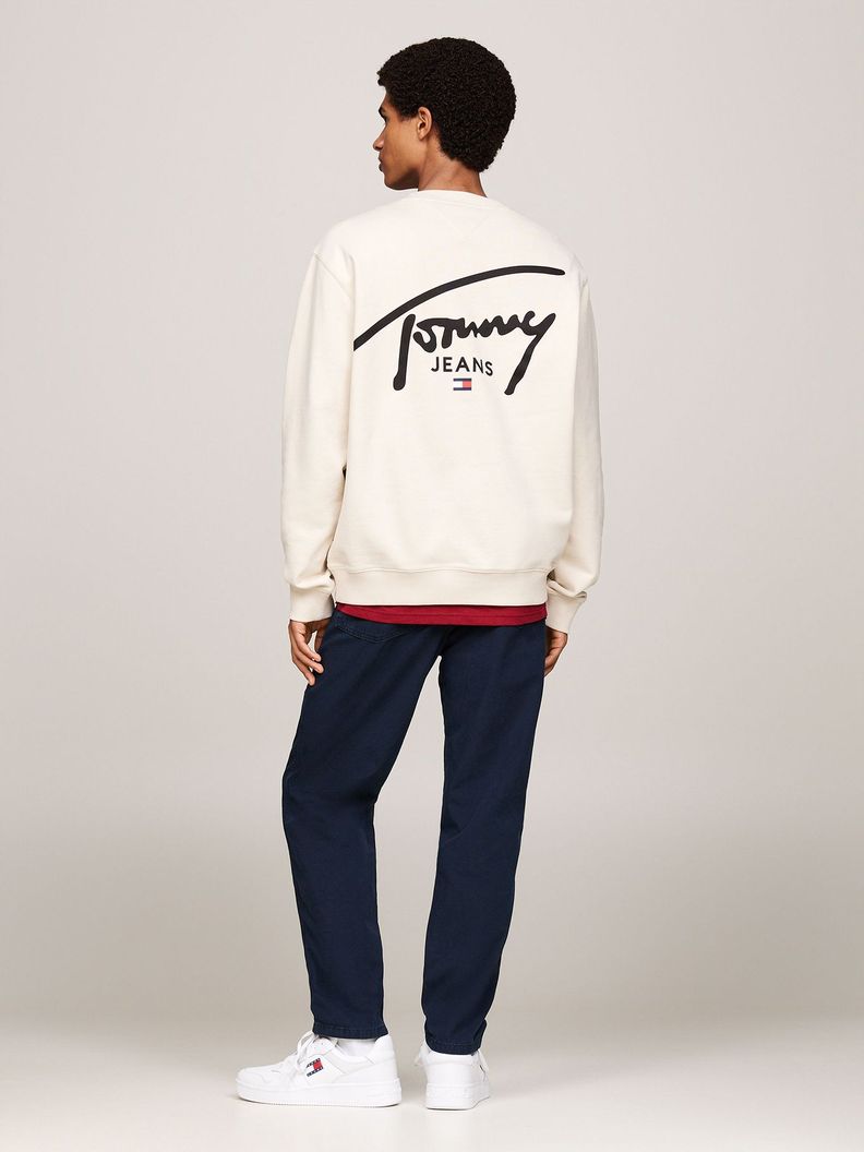 Polerón Con Logo Signature Beige Tommy Jeans-2
