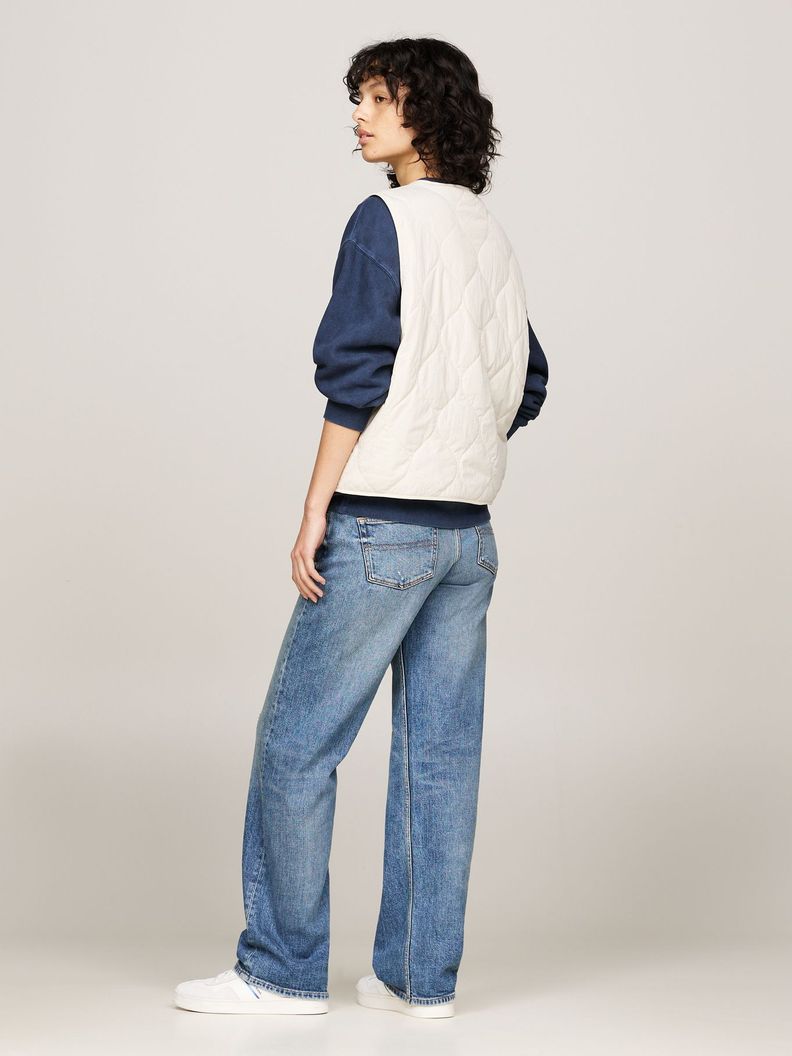 Chaqueta Vest Quilted Con Logo Beige Tommy Hilfiger-2