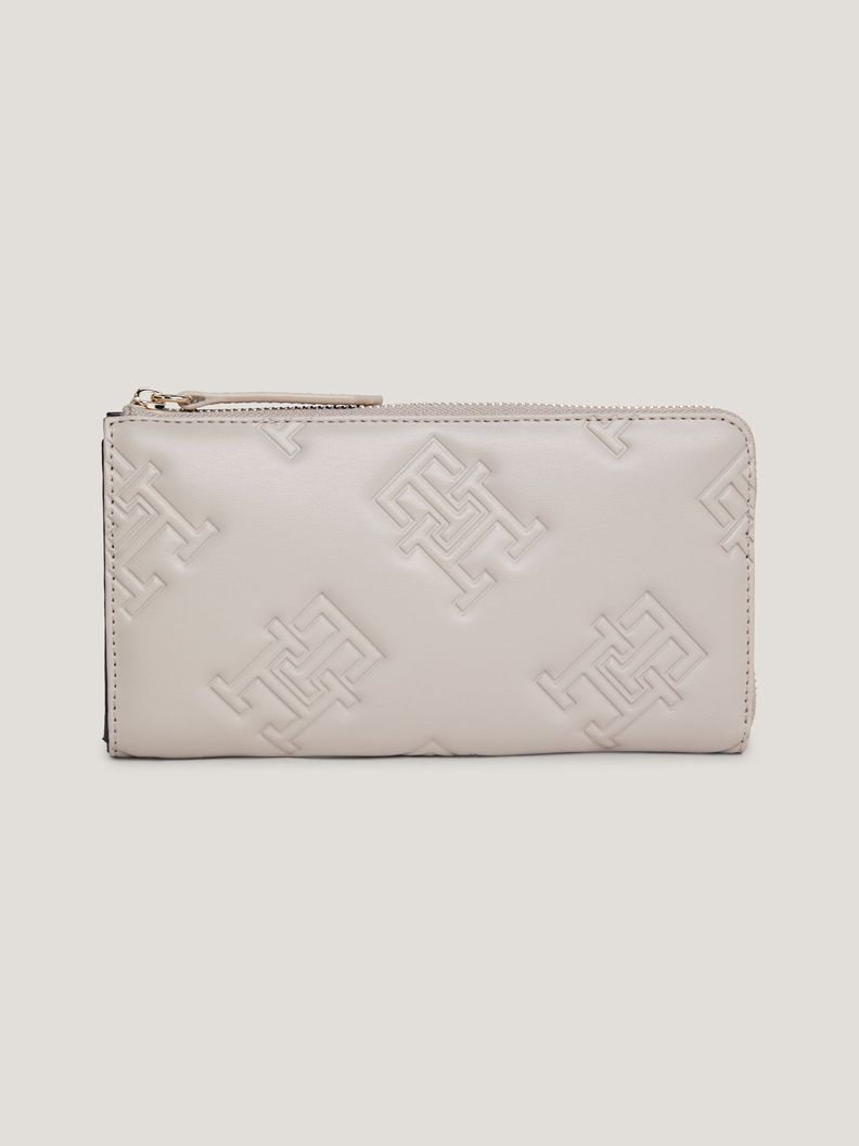 Billetera Print Monogram Beige Tommy Hilfiger-0