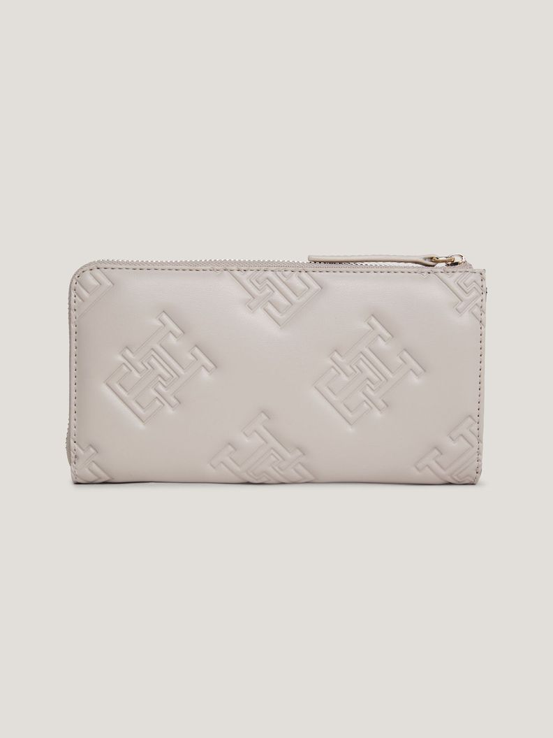 Billetera Print Monogram Beige Tommy Hilfiger-1