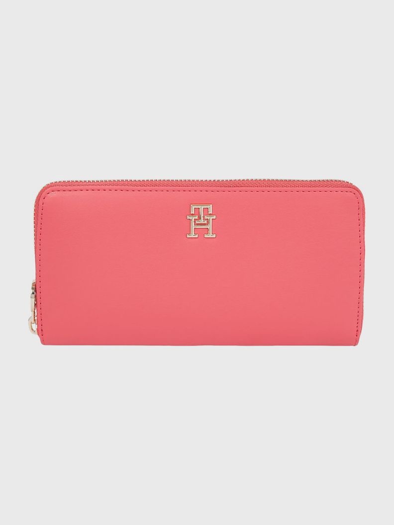 Billetera Distinct Con Cierre Rosado Tommy Hilfiger-0