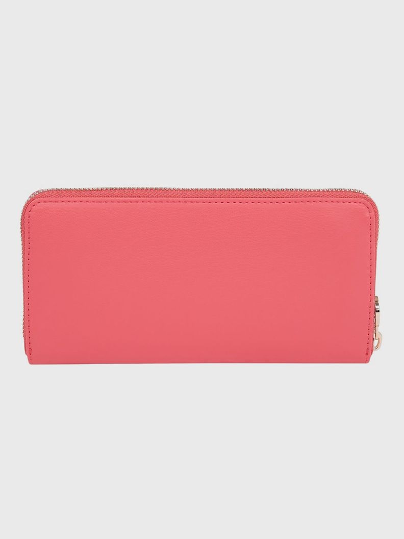Billetera Distinct Con Cierre Rosado Tommy Hilfiger-1