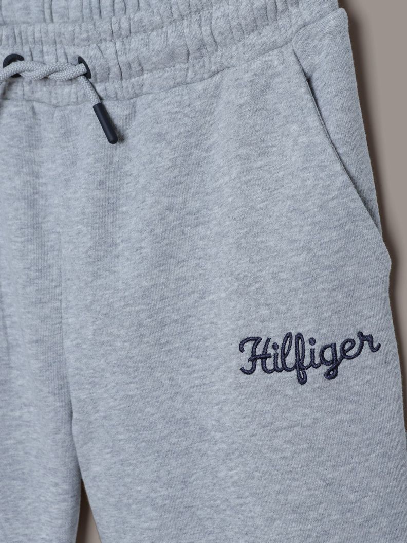 Joggers De Niña Terry Con Logo Gris Tommy Hilfiger-2