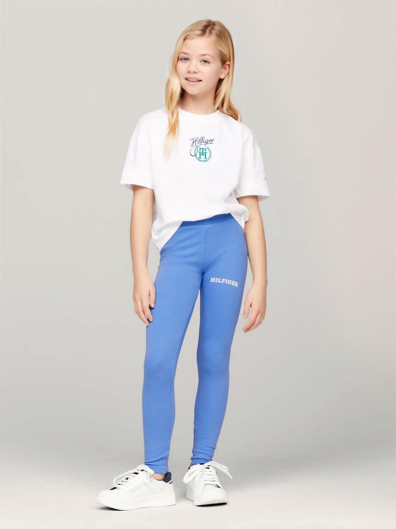 Leggins Solid Logo Monotype Celeste Tommy Hilfiger-0