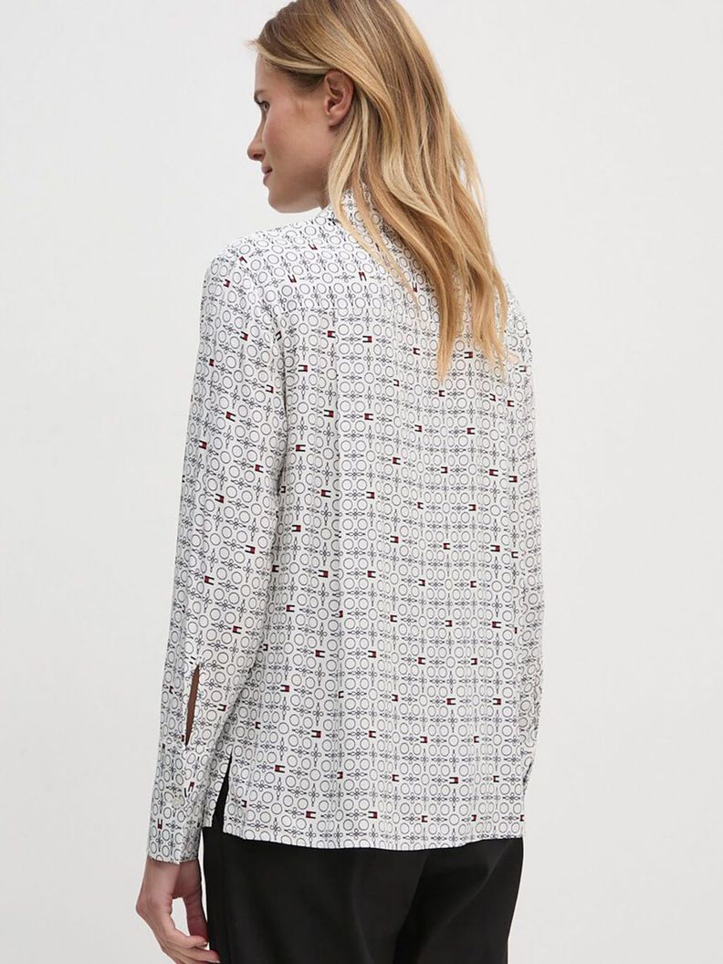 Camisa Fluid De Viscosa Rayas Multicolor Tommy Hilfiger-1