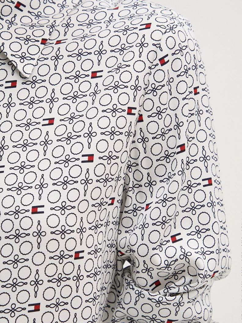Camisa Fluid De Viscosa Rayas Multicolor Tommy Hilfiger-3