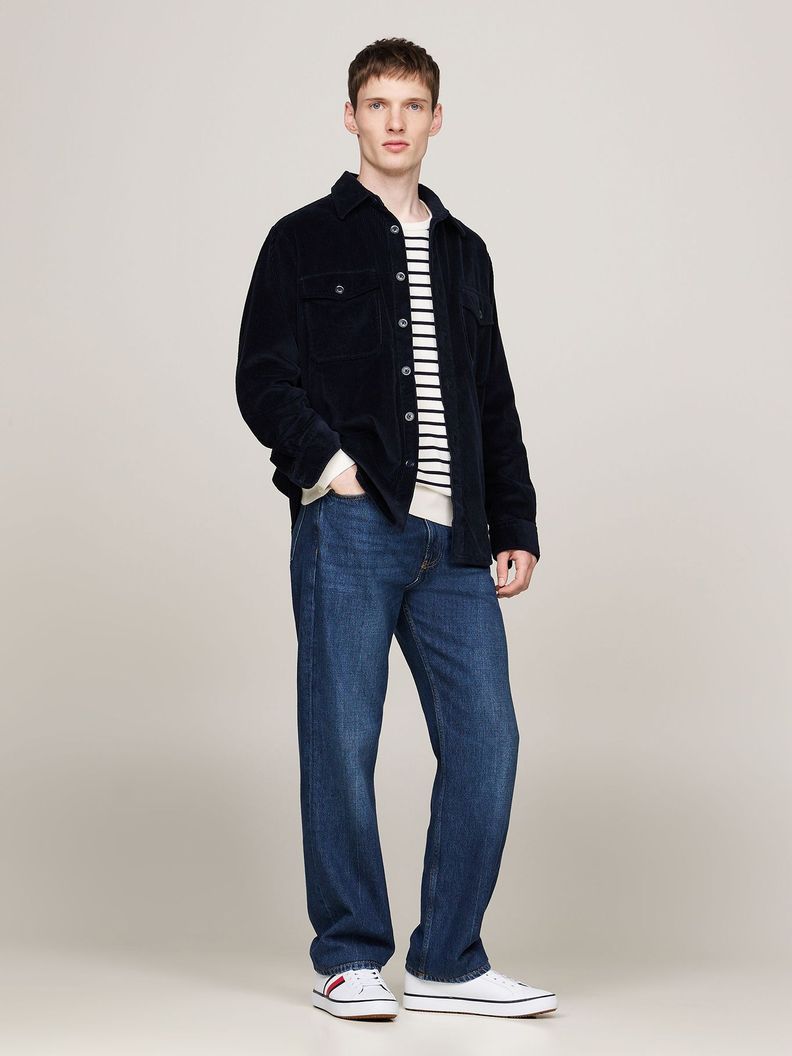 Zapatillas Core Stripe De Cuero Blanco Tommy Hilfiger-1