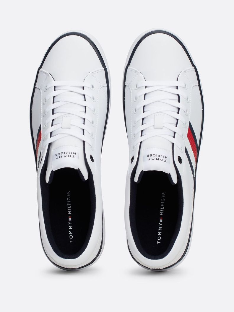 Zapatillas Core Stripe De Cuero Blanco Tommy Hilfiger-2