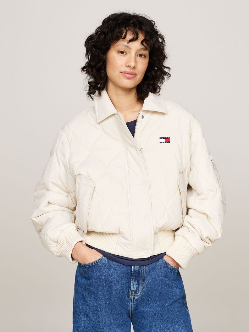 Chaqueta Acolchada Repelente Agua Beige Tommy Hilfiger-0
