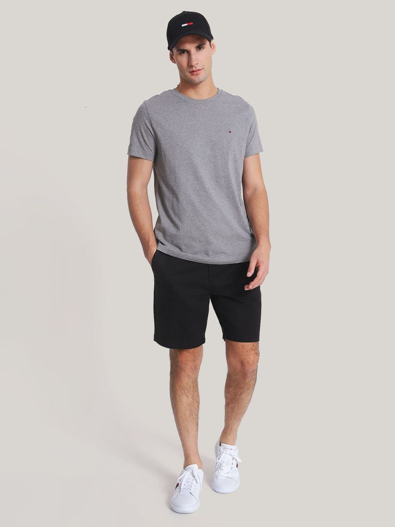 Polera Essential Cotton C-Neck Slim Fit Gris Tommy Hilfiger-1
