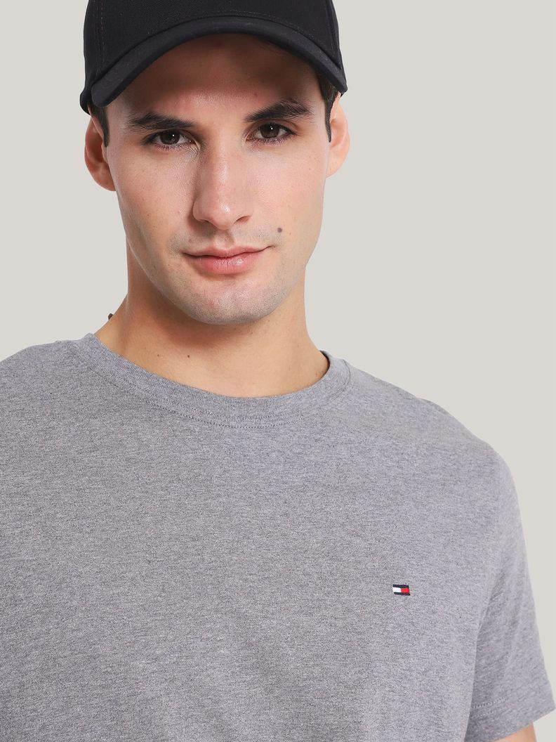 Polera Essential Cotton C-Neck Slim Fit Gris Tommy Hilfiger-3
