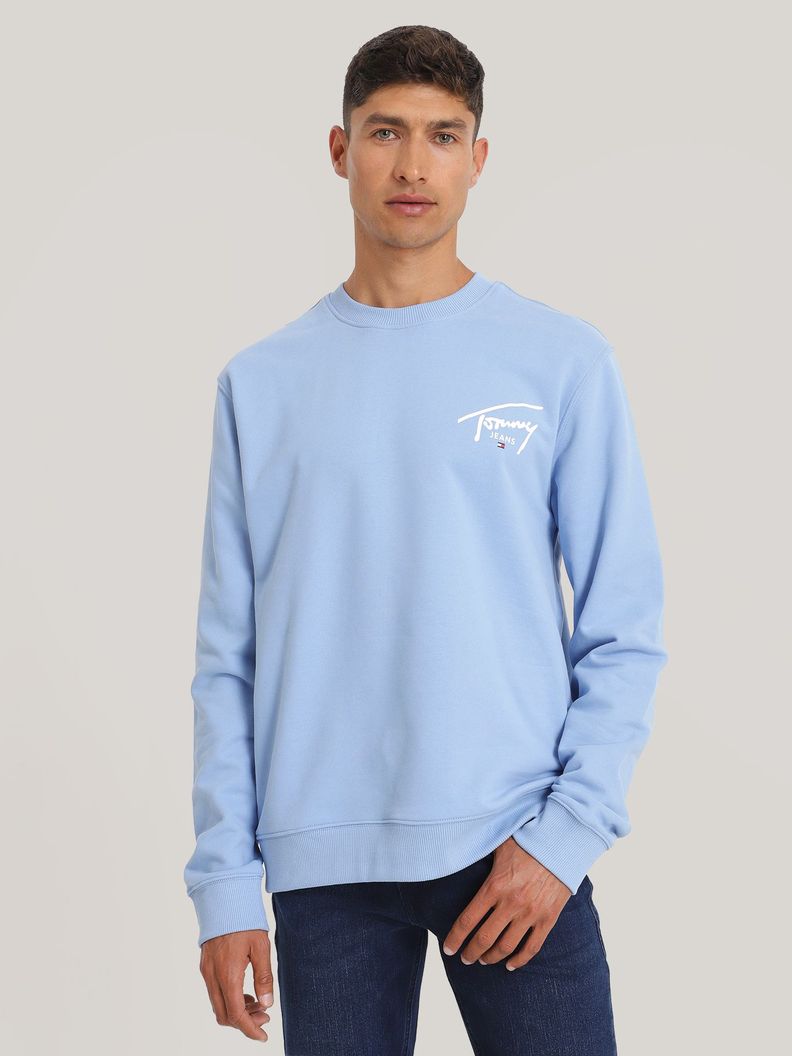 Polerón Con-Logo Signature Azul Tommy Jeans-0