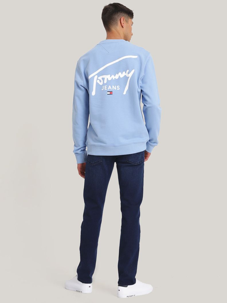 Polerón Con-Logo Signature Azul Tommy Jeans-2