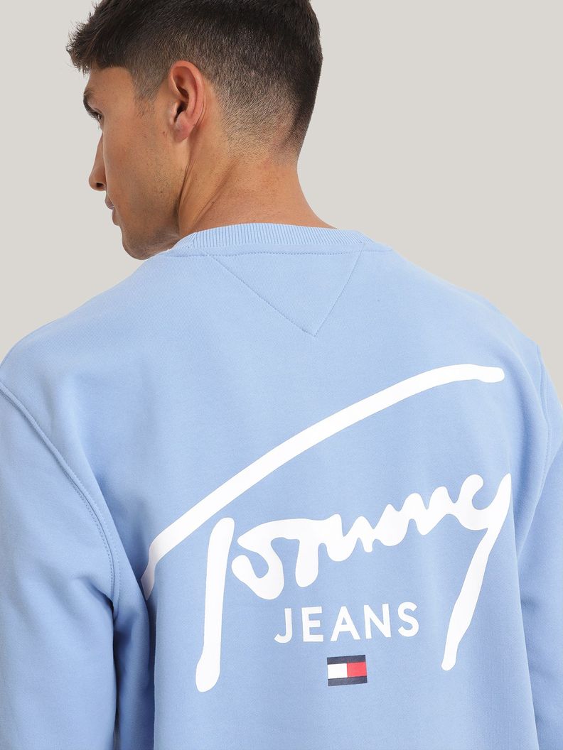 Polerón Con-Logo Signature Azul Tommy Jeans-3