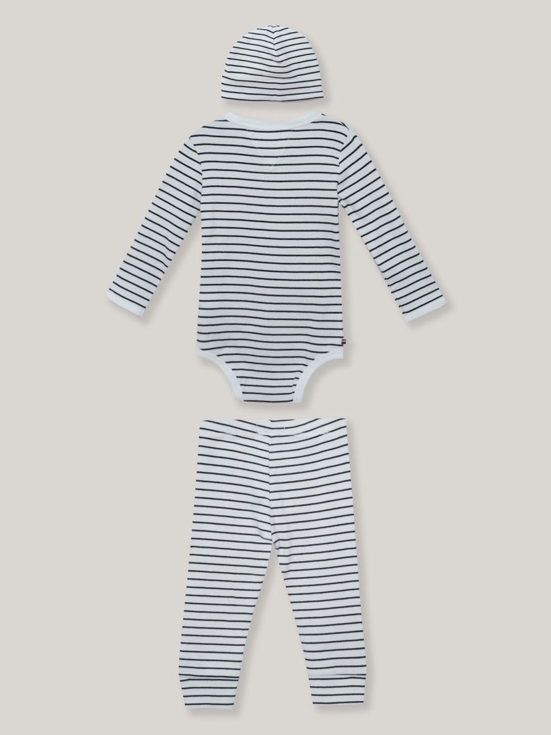 Set De 3 Piezas Para Bebe Blanco Tommy Hilfiger-1