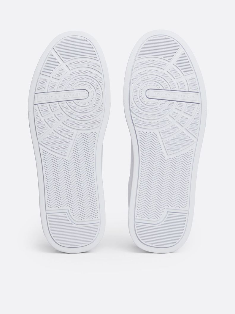 Zapatillas Court Cuero Con Logo Blanco Tommy Hilfiger-3