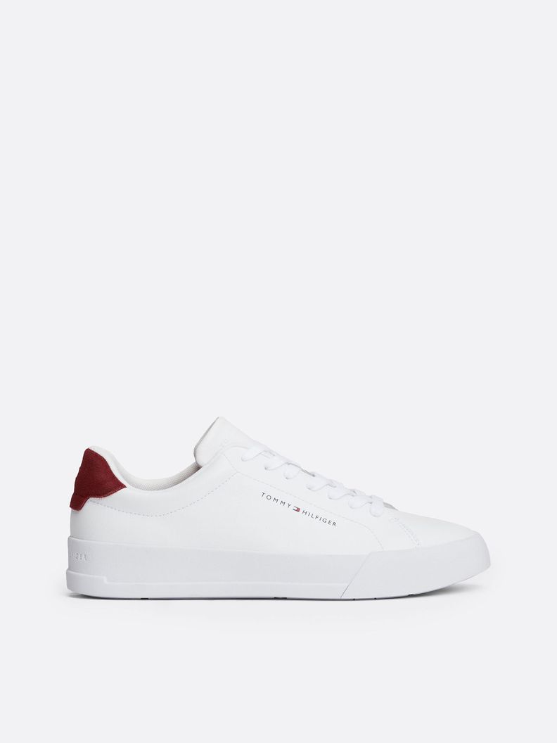 Zapatillas Court Cuero Con Logo Blanco Tommy Hilfiger-4