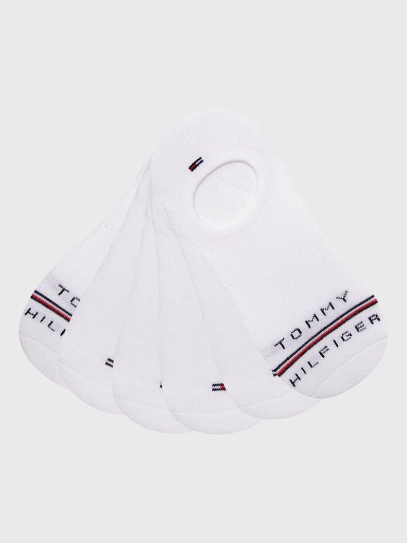 Pack 6 Calcetines Logo Bordado Blanco Tommy Hilfiger-0