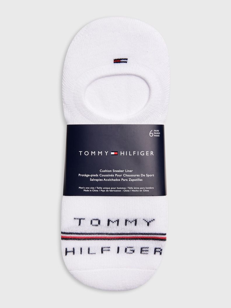 Pack 6 Calcetines Logo Bordado Blanco Tommy Hilfiger-1