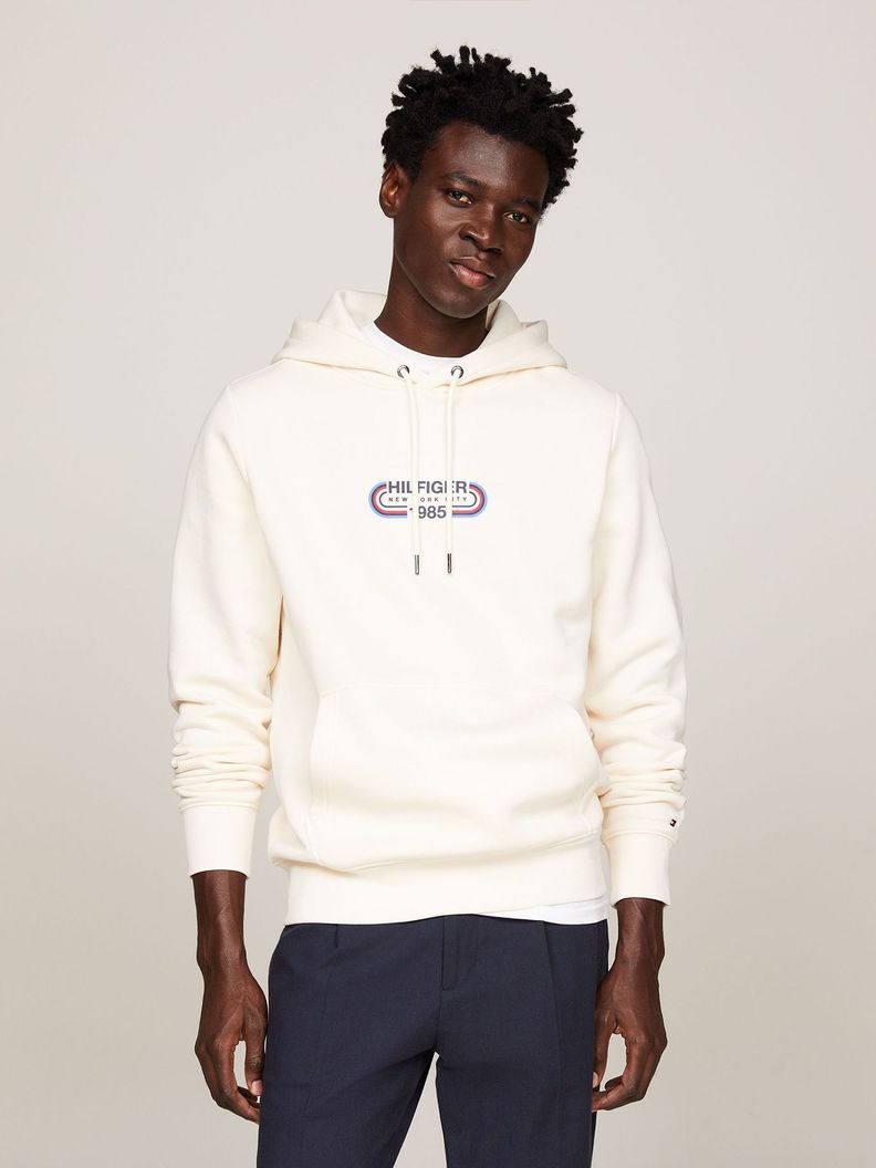 Polerón Hoodie Logo Sport Gráfico Beige Tommy Hilfiger-0