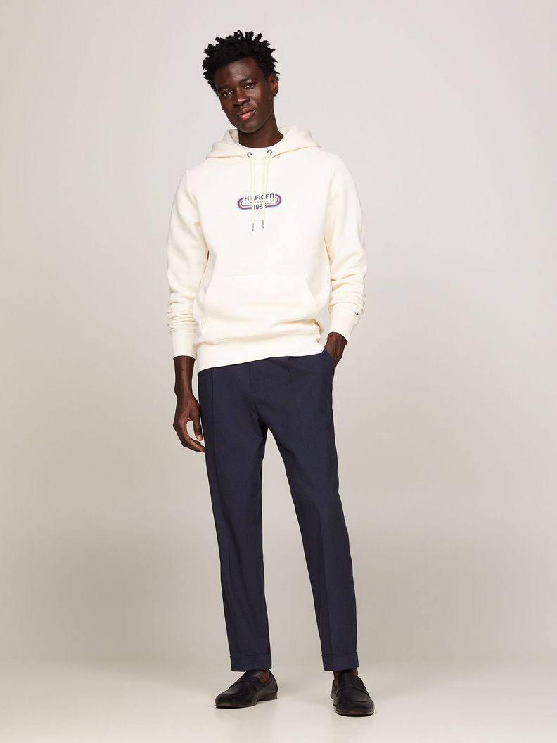 Polerón Hoodie Logo Sport Gráfico Beige Tommy Hilfiger-1