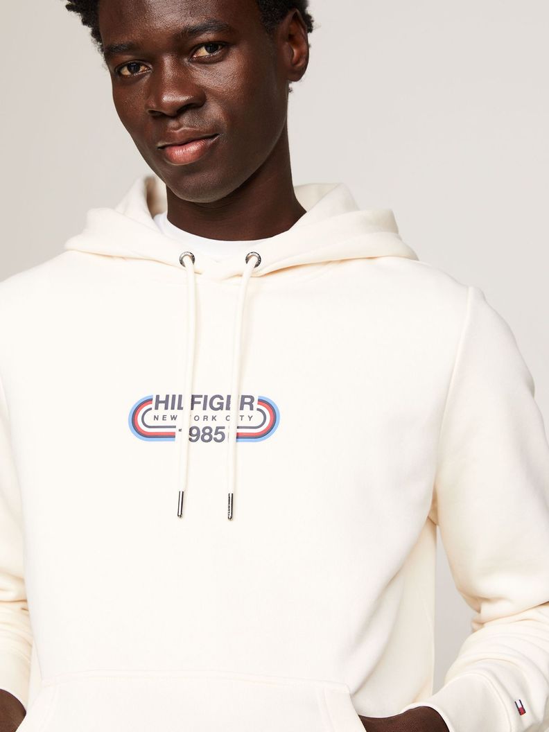 Polerón Hoodie Logo Sport Gráfico Beige Tommy Hilfiger-3