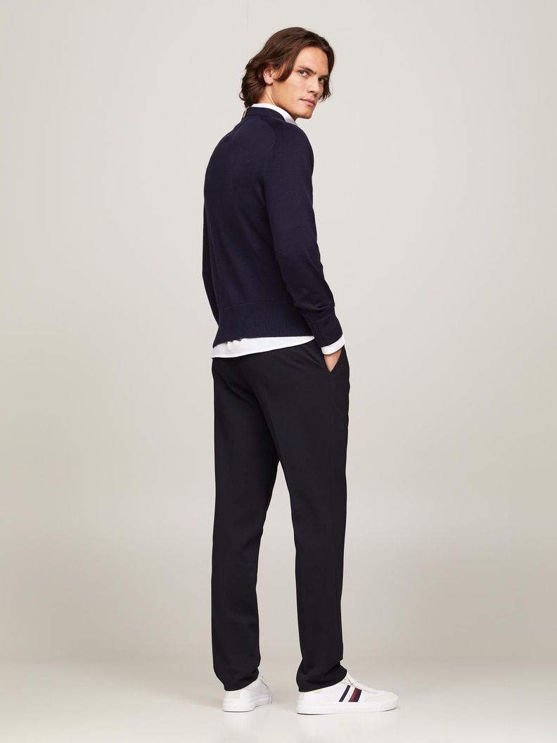 Sweater Relaxed Logo Monogram Azul Tommy Hilfiger-2
