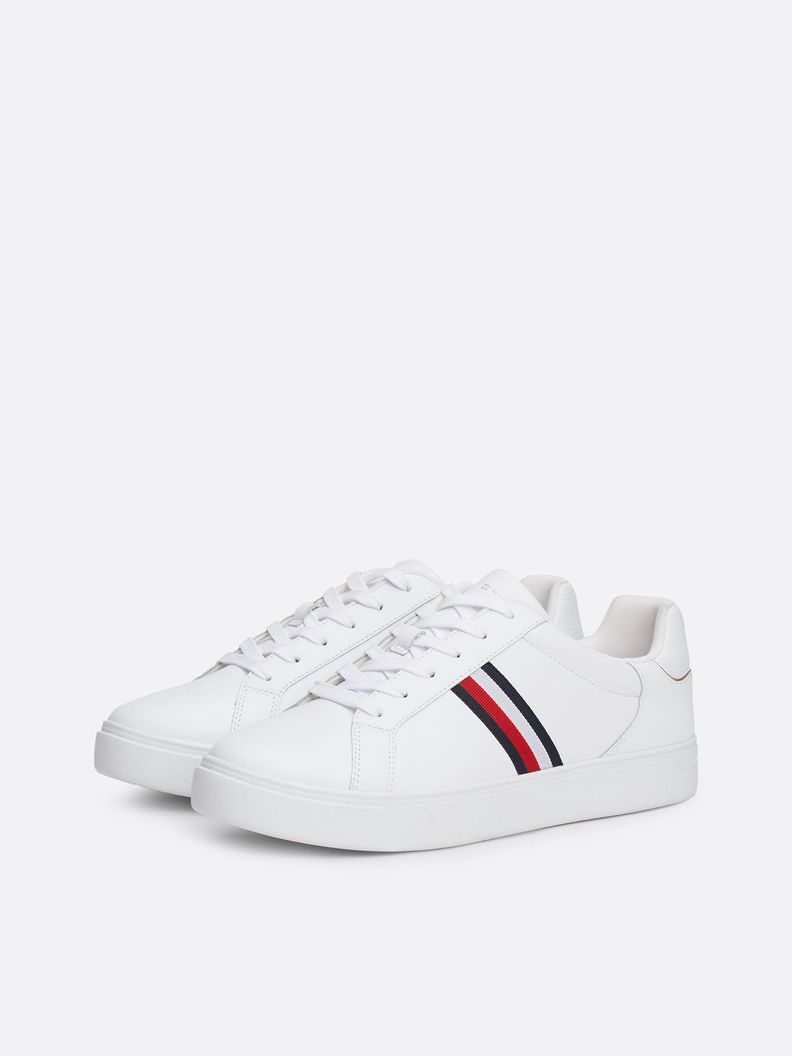 Zapatillas De Cuero Essential Blanco Tommy Hilfiger-0