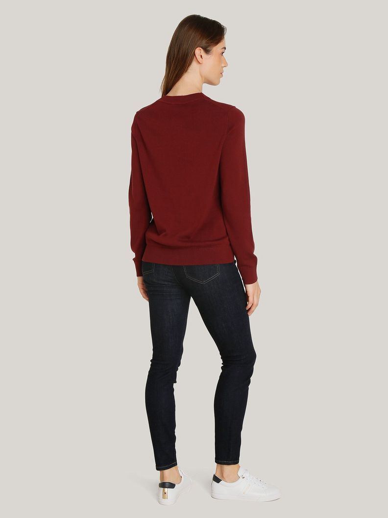 Sweater Global Stripe Con Logo Rojo Tommy Hilfiger-2