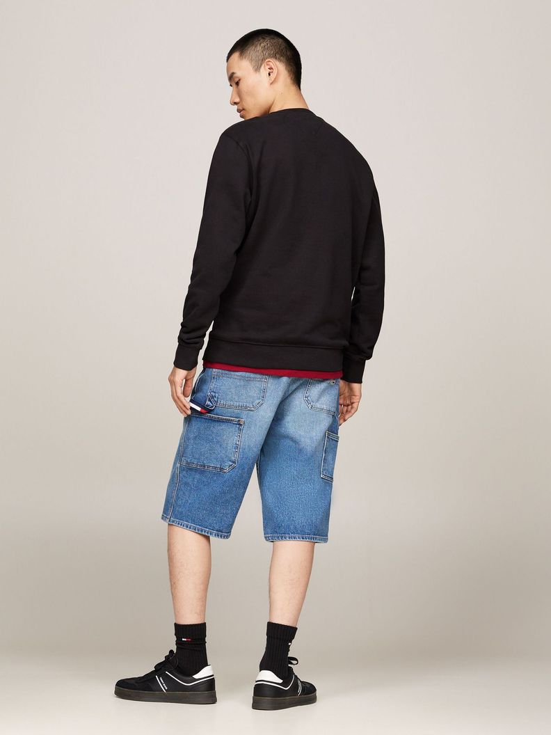 Polerón Con Logo Flag Negro Tommy Jeans-2