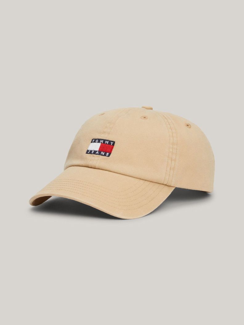 Polera Organic Logo Slim Fit Beige Tommy Hilfiger-0