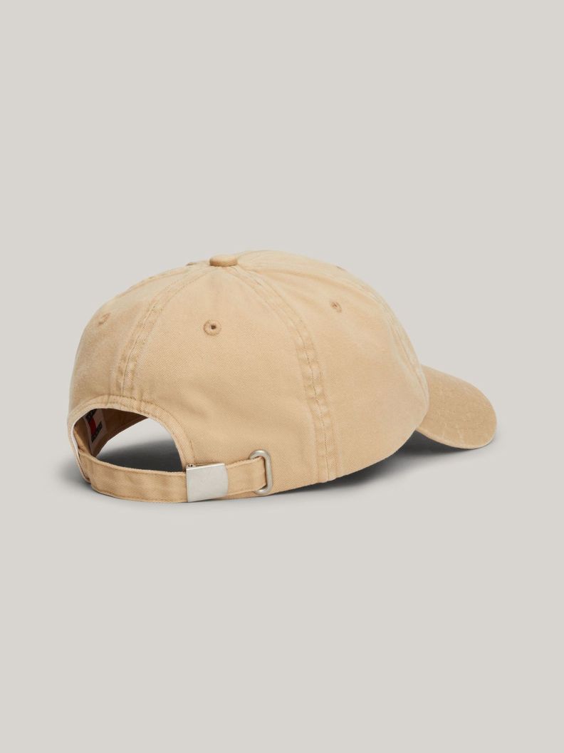 Polera Organic Logo Slim Fit Beige Tommy Hilfiger-4
