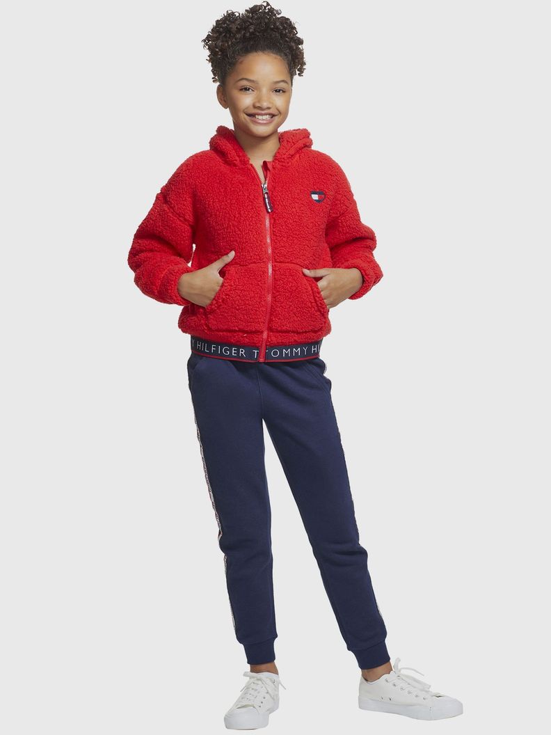 Polerón Hoodie Sherpa Solid Rojo Tommy Hilfiger-1