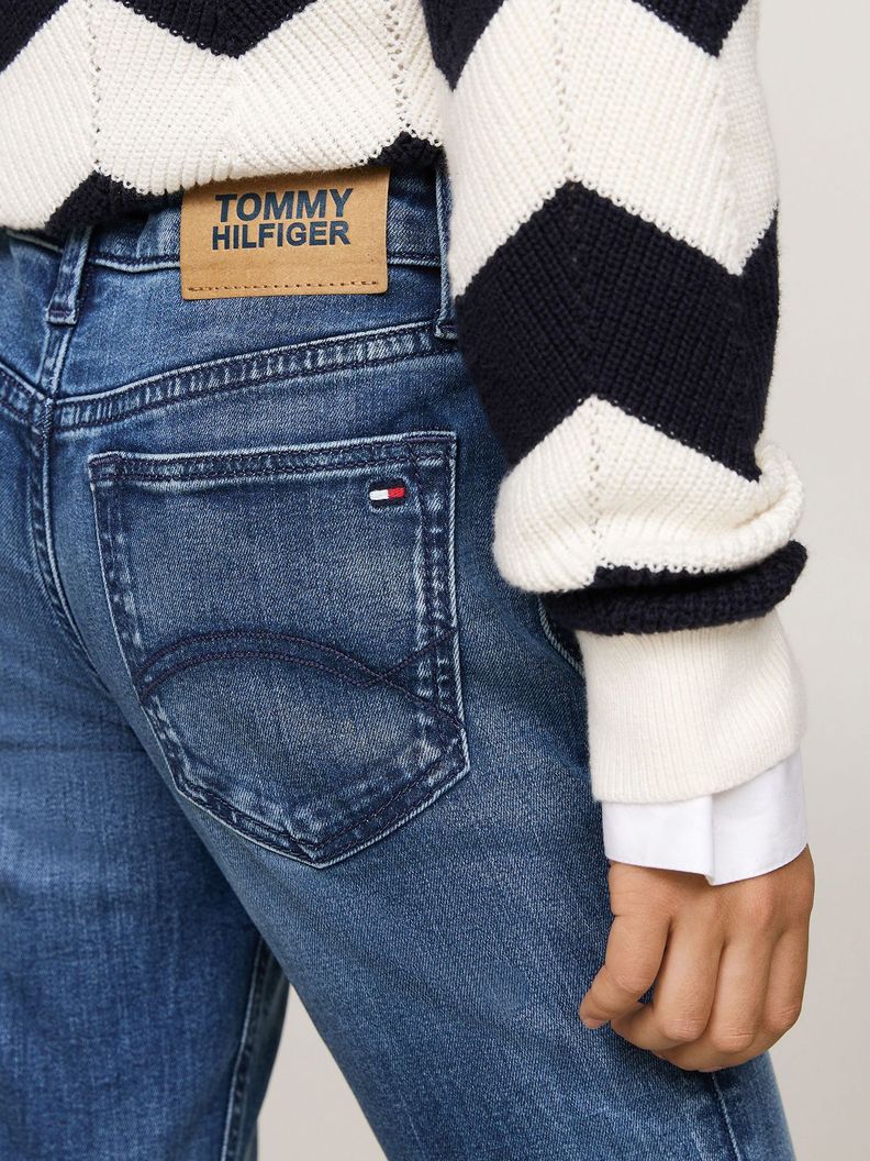 Jeans Nora Con Logo Azul Tommy Hilfiger-3