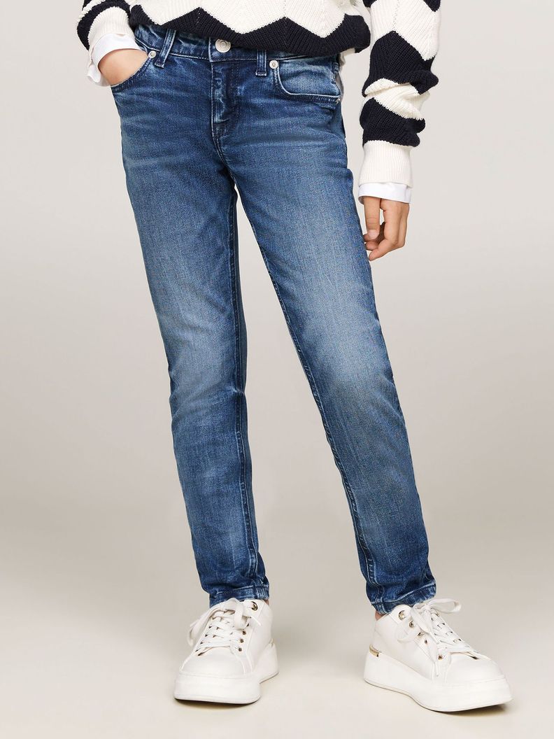 Jeans Nora Con Logo Azul Tommy Hilfiger-1