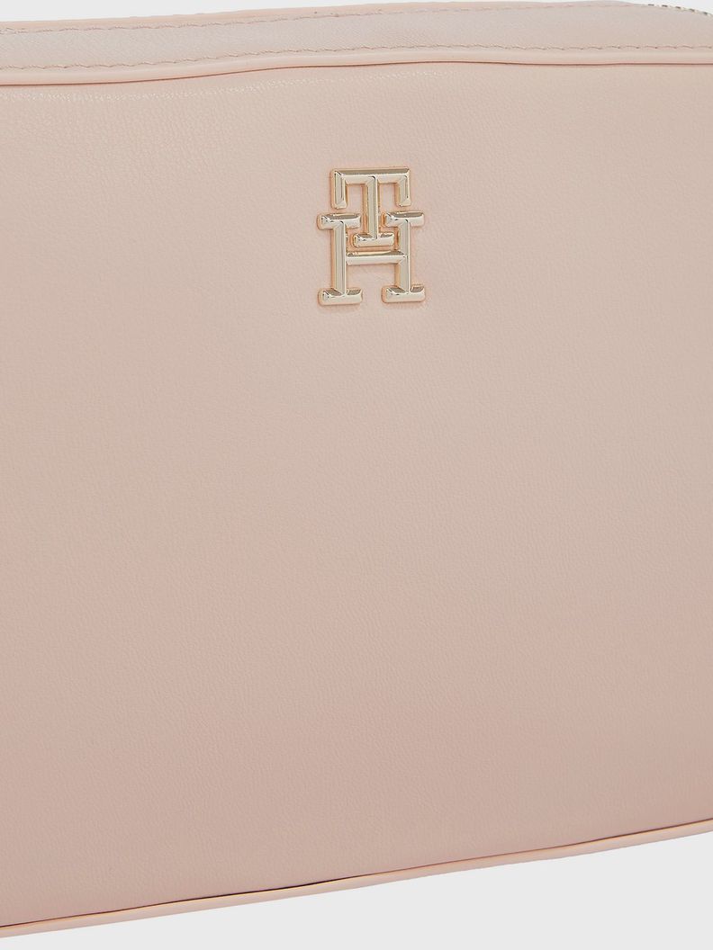 Bandolera Con Logo Metalizado Rosado Tommy Hilfiger-2